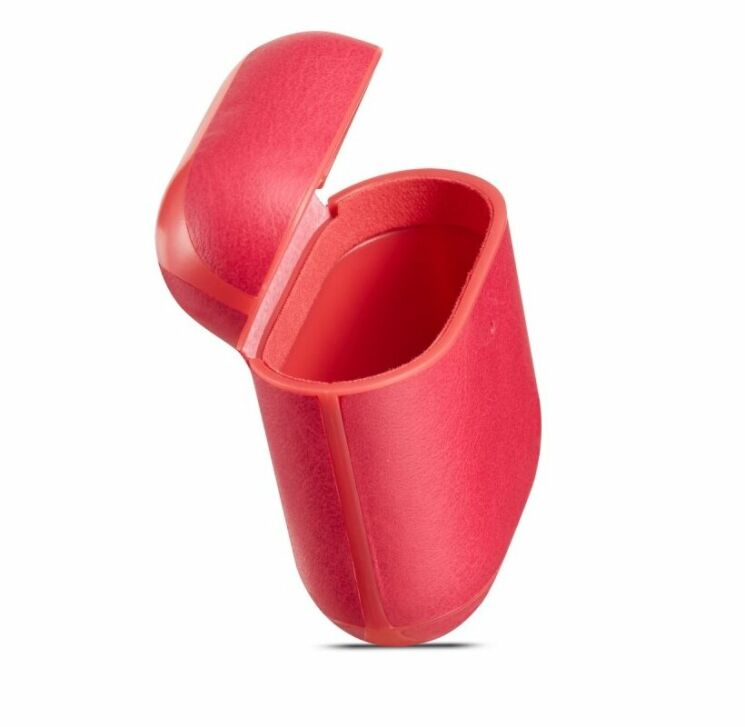 Защитный чехол Deexe Classic Case для Apple AirPods 1 / 2 - Watermelon Red: фото 6 из 7