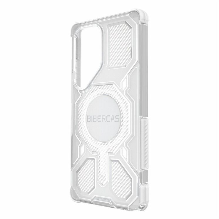 Захисний чохол Deexe Clear Bibercas для Samsung Galaxy S25 Ultra (S938) - Grey: фото 4 з 8