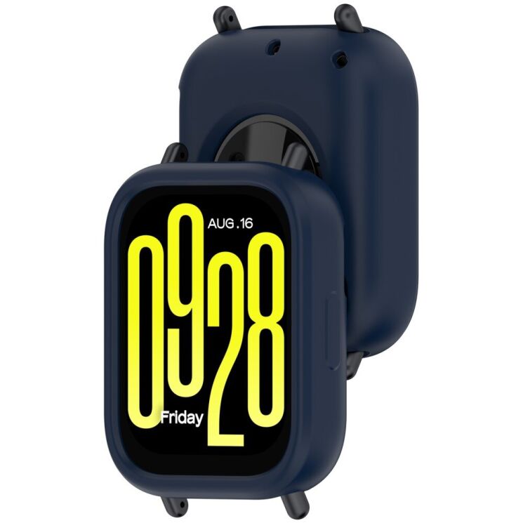 Защитный чехол Deexe Color Frame для Xiaomi Redmi Watch 5 Active - Dark Blue: фото 6 из 8