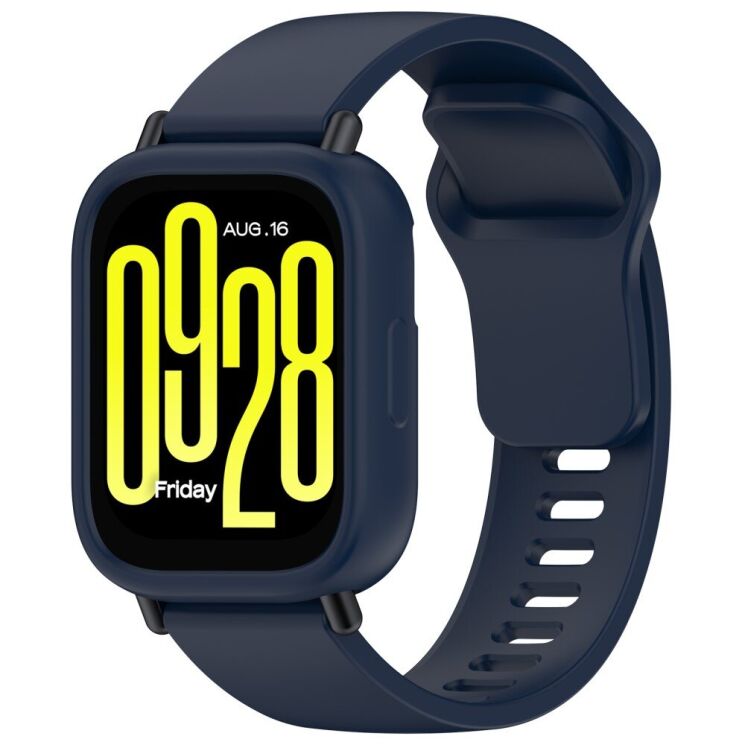 Защитный чехол Deexe Color Frame для Xiaomi Redmi Watch 5 Active - Dark Blue: фото 7 из 8