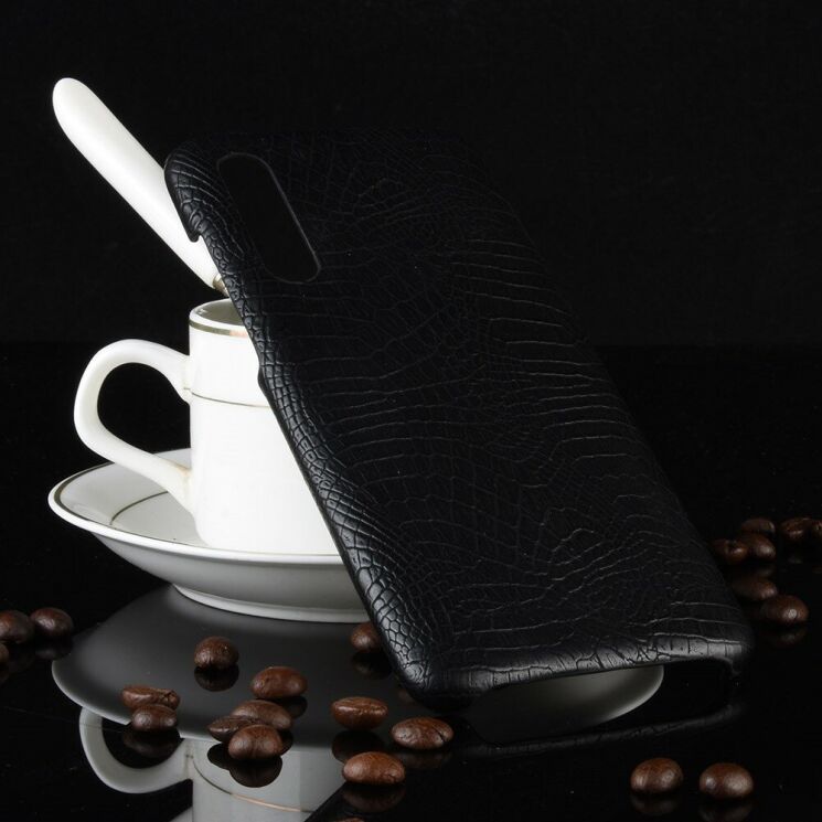 Захисний чохол Deexe Croco Style для Xiaomi Mi CC9 / Mi 9 Lite - Black: фото 4 з 4