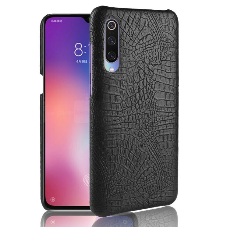 Захисний чохол Deexe Croco Style для Xiaomi Mi CC9 / Mi 9 Lite - Black: фото 1 з 4