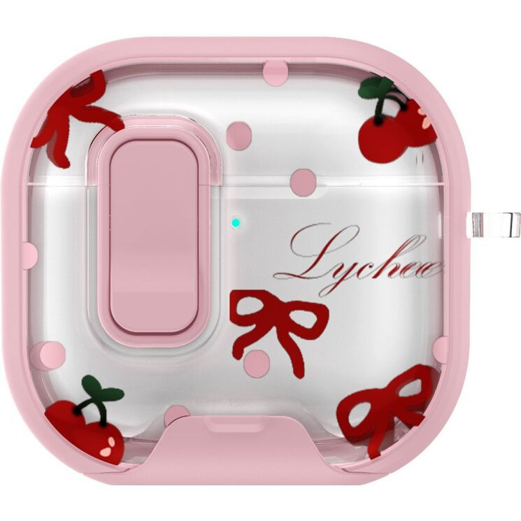 Защитный чехол Deexe Crystal Lock для AirPods 4 - Bowknot: фото 2 из 9