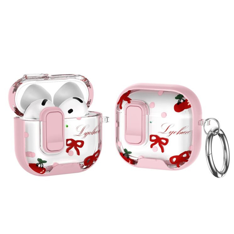 Защитный чехол Deexe Crystal Lock для AirPods 4 - Bowknot: фото 1 из 9