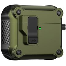 Защитный чехол Deexe Defender Armor для Apple AirPods 4 - Army Green: фото 1 из 7