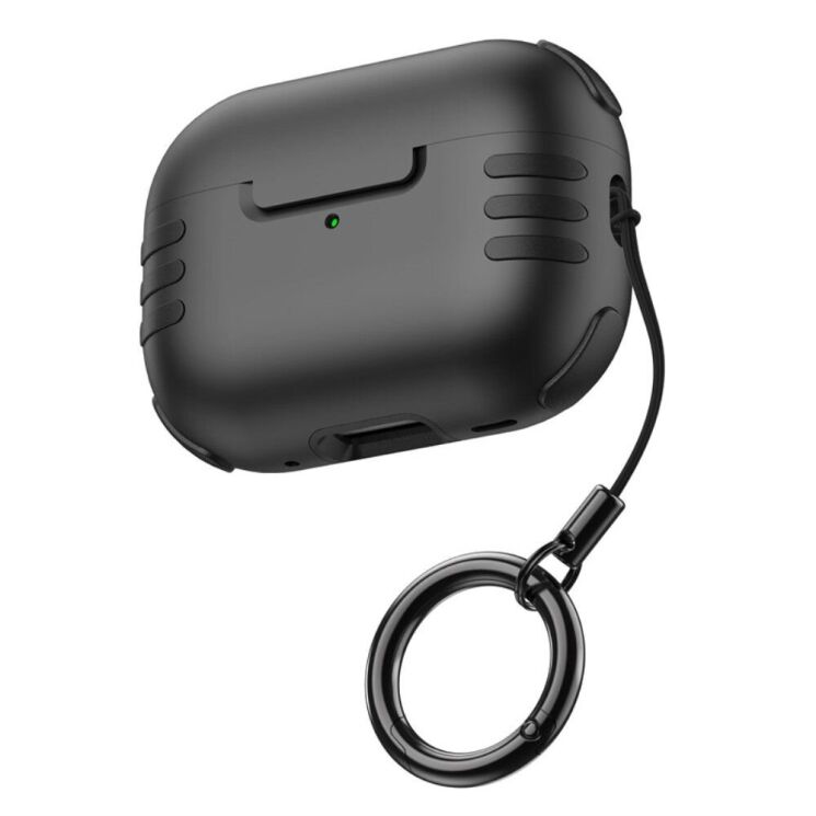 Захисний чохол Deexe Dustproof Case для Apple AirPods Pro 2 - Black: фото 1 з 7
