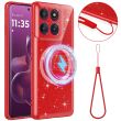 Защитный чехол Deexe Glitter Case with MagSafe для Motorola Edge 60 Pro - Red (381747R)