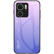 Захисний чохол Deexe Gradient Color для Motorola Edge 40 - Pink / Purple: фото 1 з 8