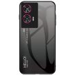 Защитный чехол Deexe Gradient Color для Motorola Edge 50 Fusion - Black / Grey (354250BH)