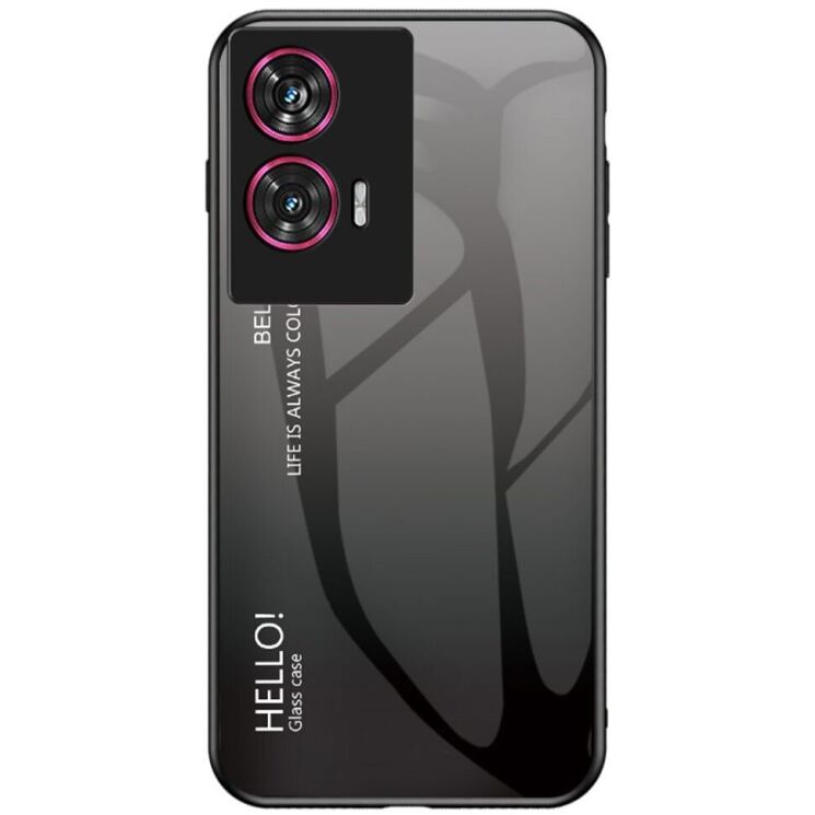 Защитный чехол Deexe Gradient Color для Motorola Edge 50 Fusion - Black / Grey: фото 1 из 12
