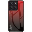 Захисний чохол Deexe Gradient Color для Motorola Edge 60 Pro - Red / Black (381730RB)