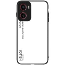 Защитный чехол Deexe Gradient Color для Motorola Moto G05 - White: фото 1 из 11