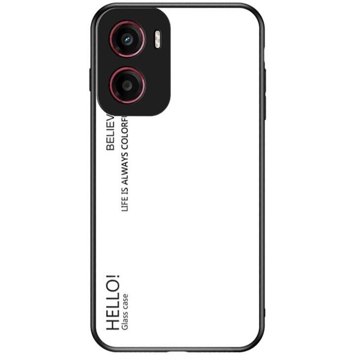 Защитный чехол Deexe Gradient Color для Motorola Moto G05 - White: фото 1 из 11