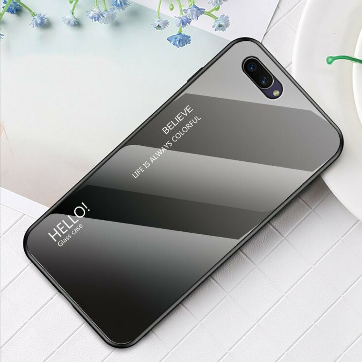 Захисний чохол Deexe Gradient Color для OPPO A5 2020 - Black / Grey: фото 2 з 10
