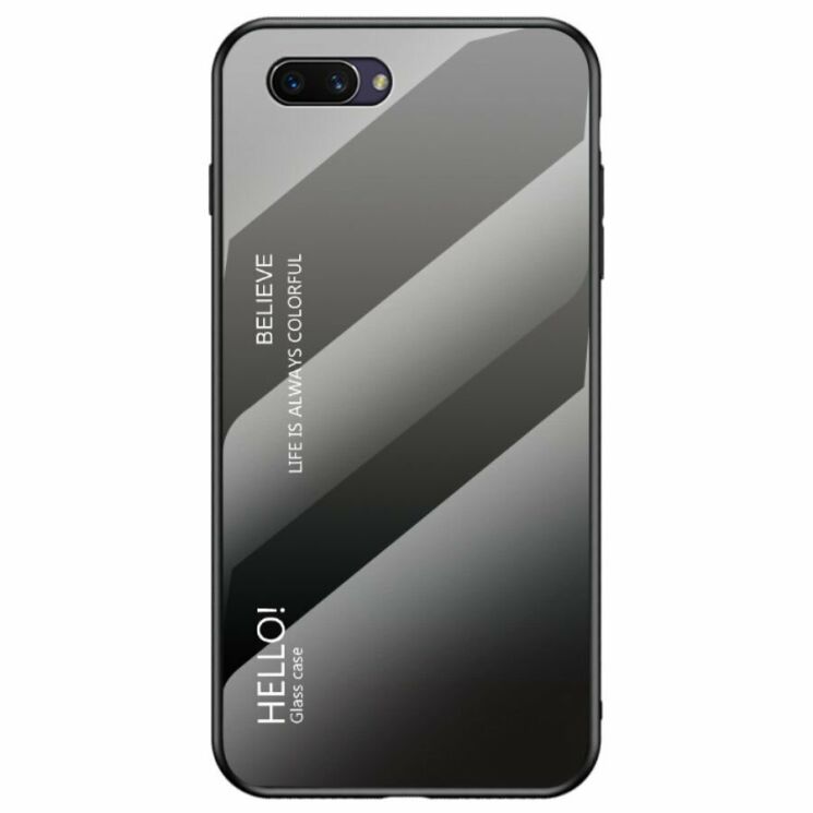 Захисний чохол Deexe Gradient Color для OPPO A5 2020 - Black / Grey: фото 1 з 10