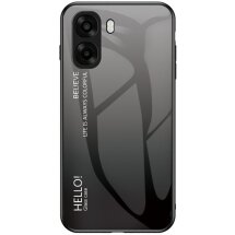 Захисний чохол Deexe Gradient Color для OPPO A6x - Black / Grey: фото 1 з 8