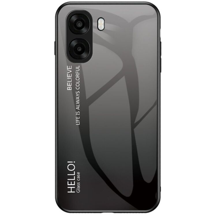 Захисний чохол Deexe Gradient Color для OPPO A6x - Black / Grey: фото 1 з 8