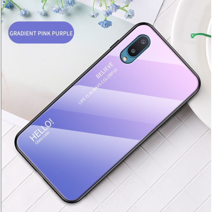 Защитный чехол Deexe Gradient Color для Samsung Galaxy A02 (A022) - Pink / Purple: фото 2 из 9