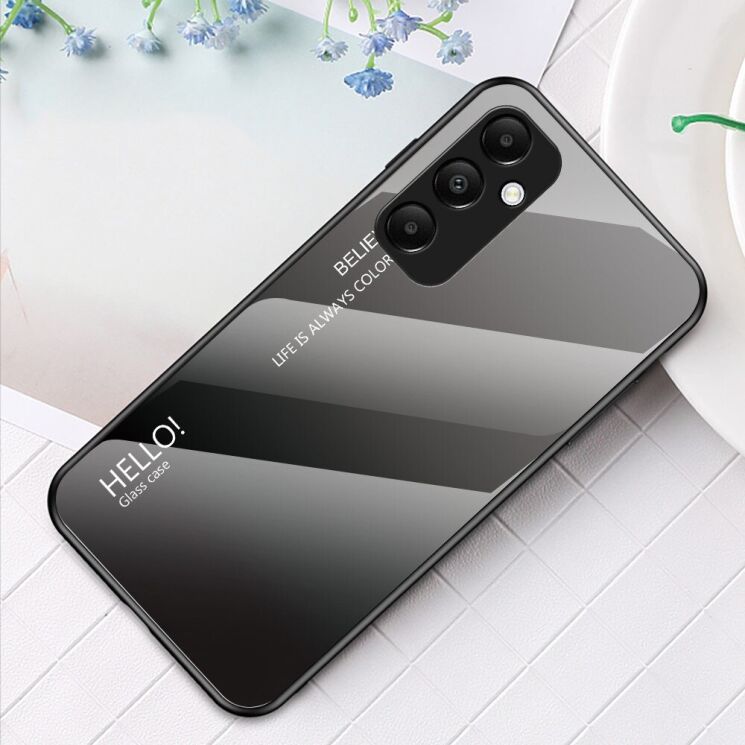 Защитный чехол Deexe Gradient Color для Samsung Galaxy A55 (A556) - Black / Grey: фото 2 из 11