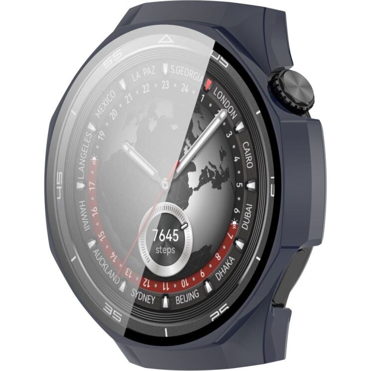 Захисний чохол Deexe Hard Frame для Huawei Watch GT 5 Pro (46mm) - Dark Blue: фото 5 з 7