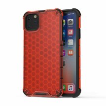 Защитный чехол Deexe Honeycomb Series для Apple iPhone 11 Pro Max - Red: фото 1 из 4