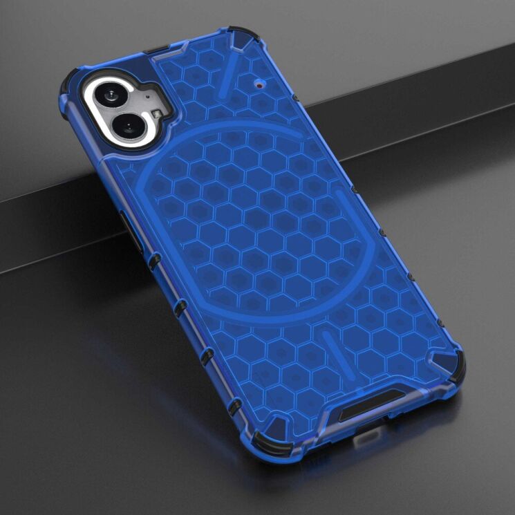 Защитный чехол Deexe Honeycomb Series для Nothing Phone (1) - Blue: фото 3 из 5