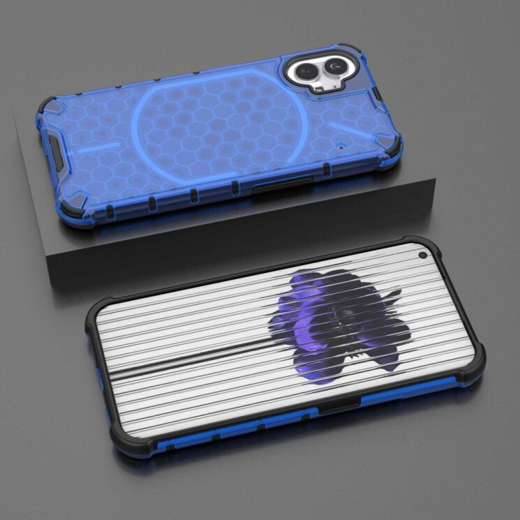 Защитный чехол Deexe Honeycomb Series для Nothing Phone (1) - Blue: фото 2 из 5