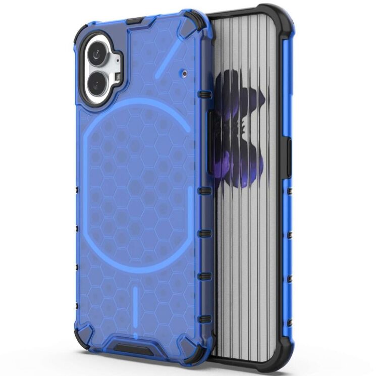 Защитный чехол Deexe Honeycomb Series для Nothing Phone (1) - Blue: фото 1 из 5
