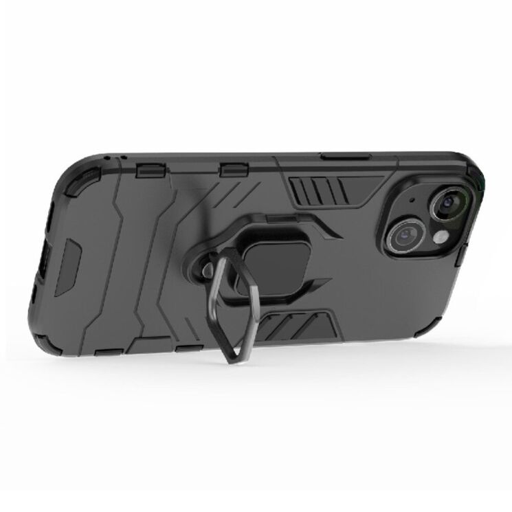 Захисний чохол Deexe Hybrid Case для Apple iPhone 15 - Black: фото 4 з 9