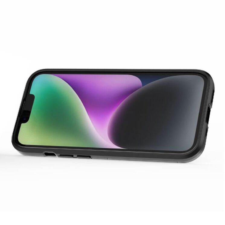 Захисний чохол Deexe Hybrid Case для Apple iPhone 15 - Black: фото 3 з 9