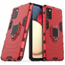 Захисний чохол Deexe Hybrid Case для Samsung Galaxy A02s (A025) - Red: фото 1 з 8