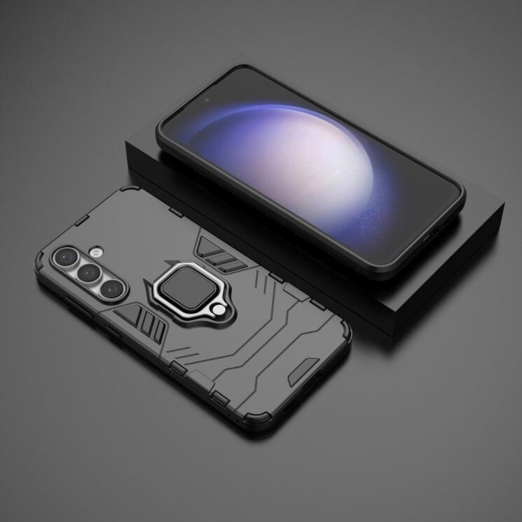 Защитный чехол Deexe Hybrid Case для Samsung Galaxy S24 FE (S721) - Black: фото 4 из 6