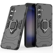 Защитный чехол Deexe Hybrid Case для Samsung Galaxy S24 FE (S721) - Black: фото 1 из 6
