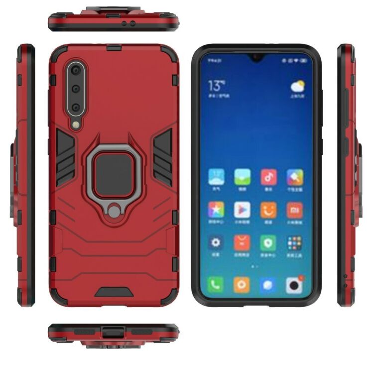 Чехол с подставкой Deexe Hybrid Case для Xiaomi Mi 9 SE - Red: фото 5 из 6