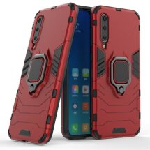 Чехол с подставкой Deexe Hybrid Case для Xiaomi Mi 9 SE - Red: фото 1 из 6
