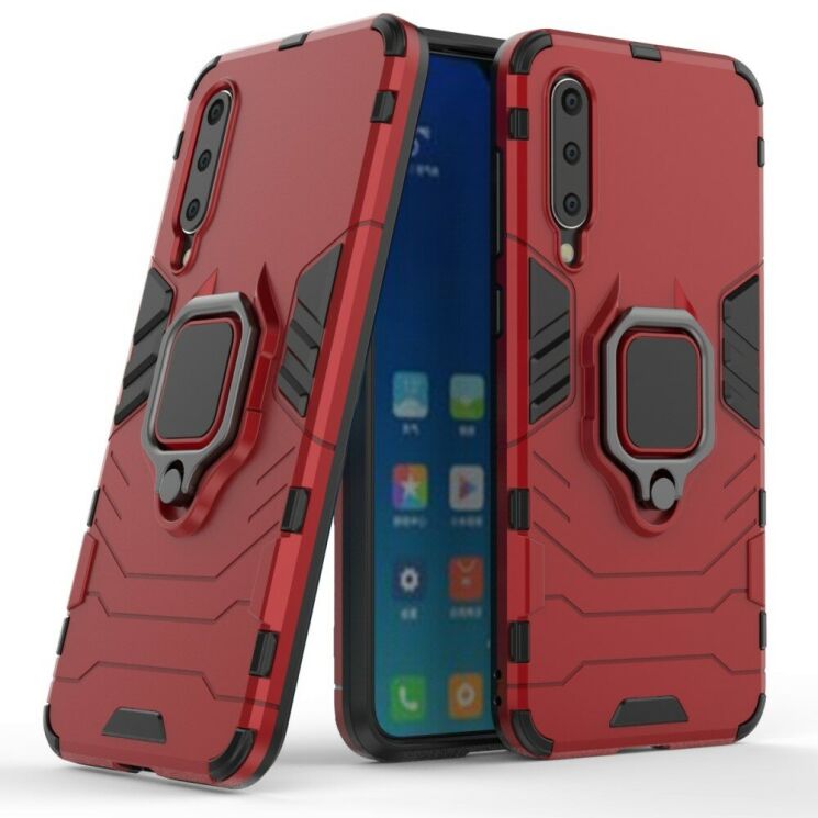 Чехол с подставкой Deexe Hybrid Case для Xiaomi Mi 9 SE - Red: фото 1 из 6