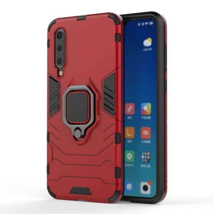 Чехол с подставкой Deexe Hybrid Case для Xiaomi Mi 9 SE - Red: фото 2 из 6