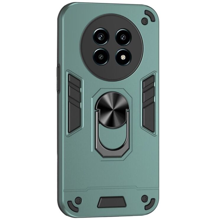Защитный чехол Deexe Hybrid Shell для Realme 13 Pro / 13 Pro Plus - Green: фото 1 из 7