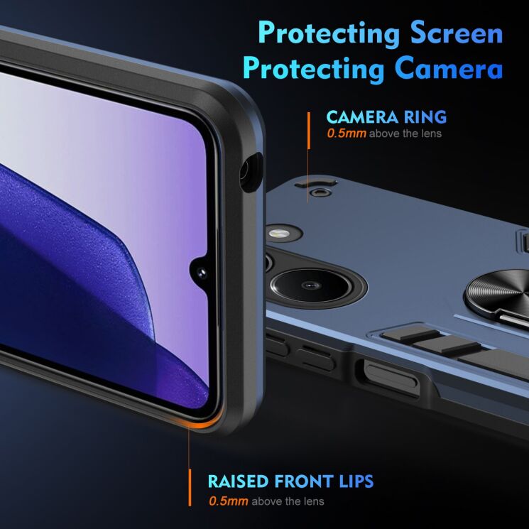 Защитный чехол Deexe Hybrid Shell для Xiaomi Poco X8 Pro - Blue: фото 3 из 7