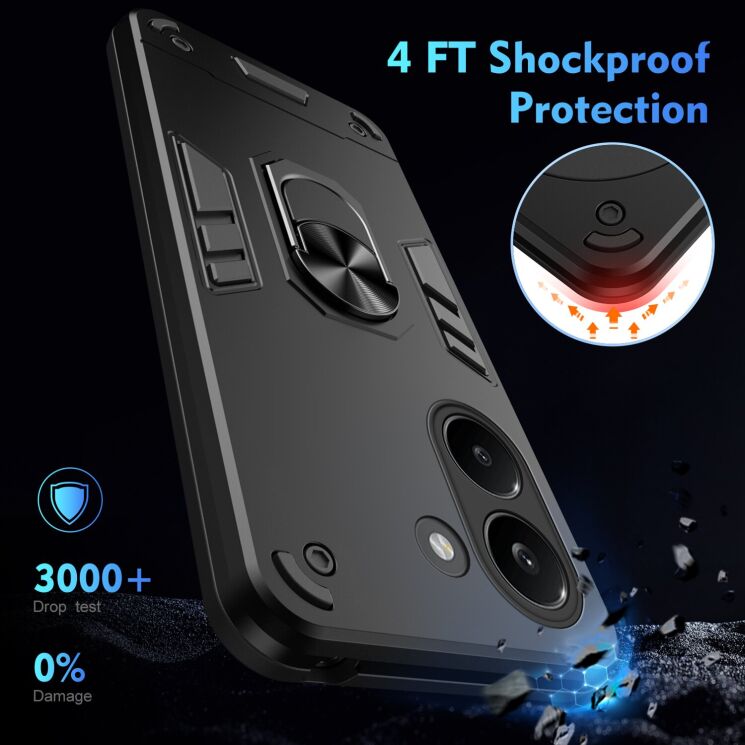 Защитный чехол Deexe Hybrid Shell для Xiaomi Poco X8 Pro - Blue: фото 4 из 7