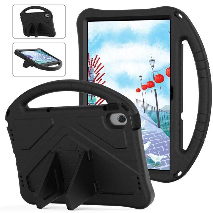 Защитный чехол Deexe Kids Stand для Lenovo Tab M10 Plus (Gen 3) TB125/128 / Xiaoxin Pad 2022 - Black: фото 1 из 7