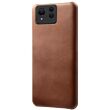 Защитный чехол Deexe Leather Back Cover для ASUS Zenfone 11 Ultra - Brown (353422Z)