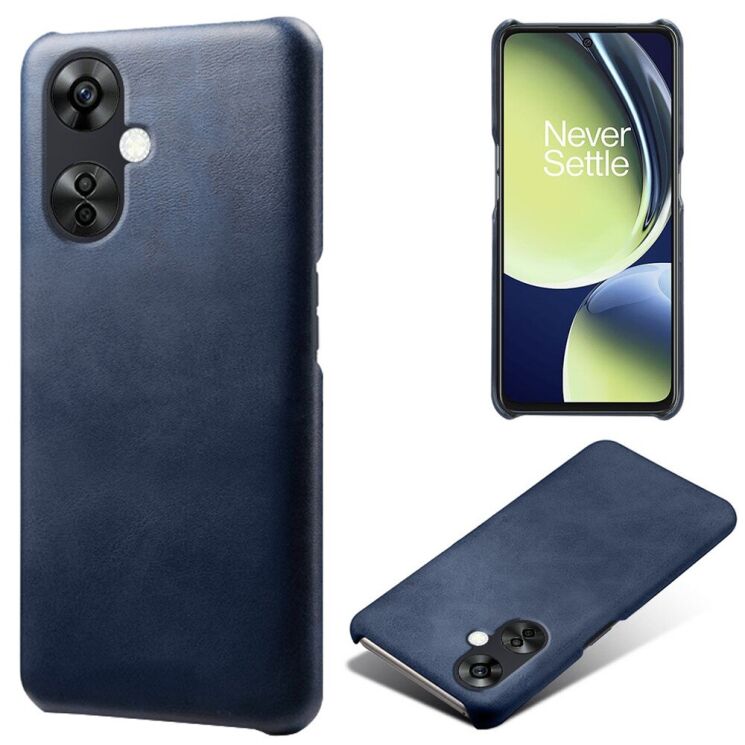 Защитный чехол Deexe Leather Back Cover для OnePlus Nord CE 3 Lite - Blue: фото 1 из 4