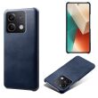 Защитный чехол Deexe Leather Back Cover для Xiaomi Redmi Note 13 5G - Blue (341229L)