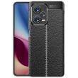 Защитный чехол Deexe Leather Cover для Xiaomi Redmi Note 12 Pro+ - Black (311800B)