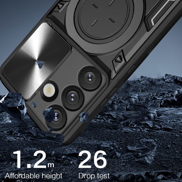 Защитный чехол Deexe Magnetic Space для Samsung Galaxy S26 Plus - Black: фото 8 из 8