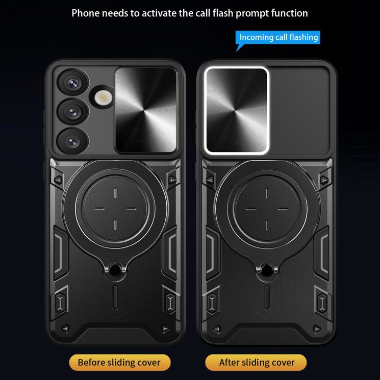 Защитный чехол Deexe Magnetic Space для Samsung Galaxy S26 Plus - Black: фото 6 из 8