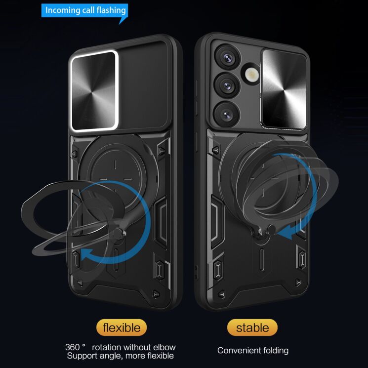 Защитный чехол Deexe Magnetic Space для Samsung Galaxy S26 Plus - Black: фото 3 из 8