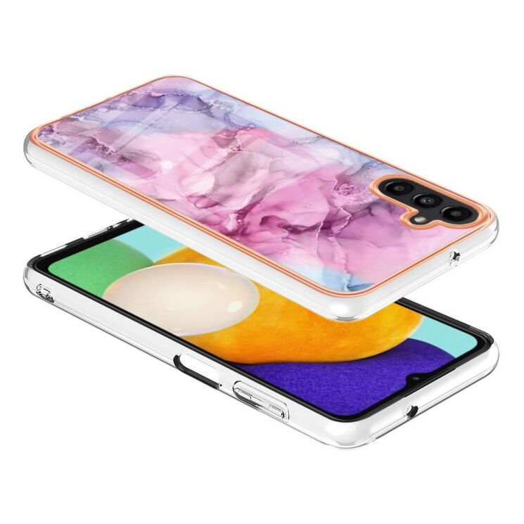 Захисний чохол Deexe Marble Style для Samsung Galaxy A54 (A546) - Rose: фото 3 з 8