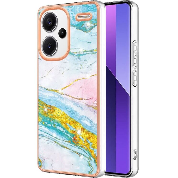 Защитный чехол Deexe Marble Style для Xiaomi Redmi Note 13 Pro+ - Light Green: фото 1 из 6